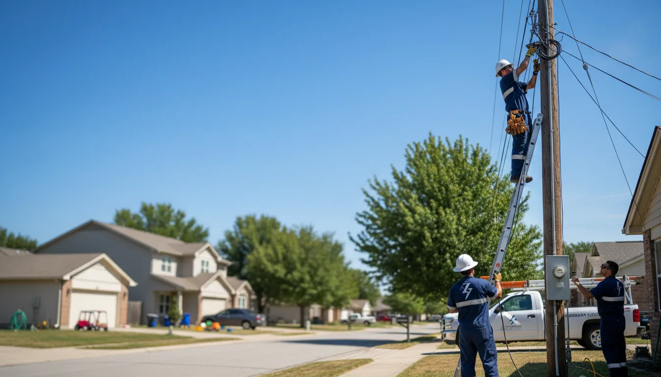 Residential electrician providing installation services in Groom, TX